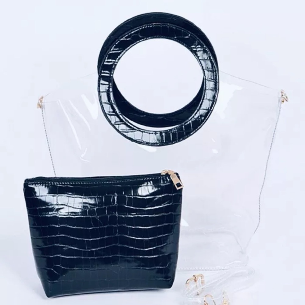 Women Clear Bucket Bag